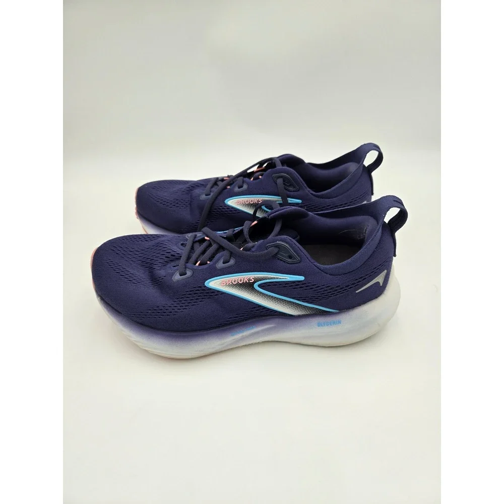 Brooks Glycerin 22 Womens Size 9 2E Running Shoes‎ Navy Purple Blue Coral